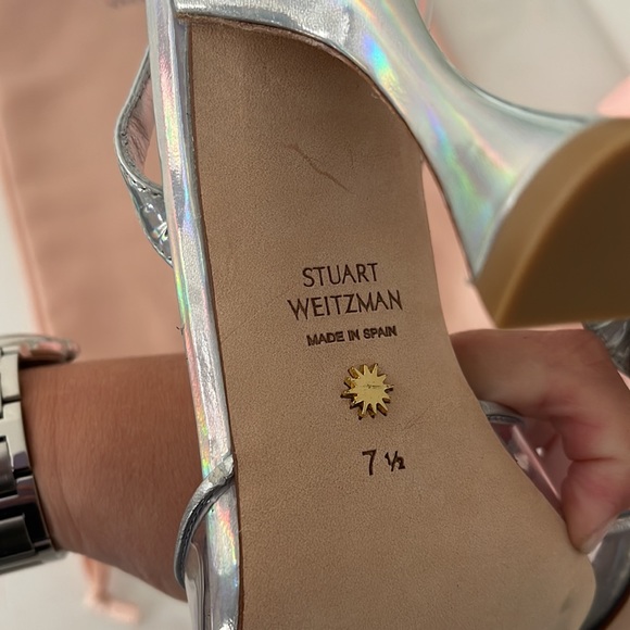 Stuart Weitzman Xcurve Halter Slingback Pumps - Picture 8 of 8